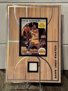 Magic Johnson 1989-90 Lakers Game-Worn Swatch