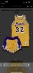 Magic Johnson 1989-90 Lakers Game-Worn Swatch