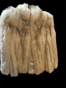 Vintage Saga Blue Fox Fur Coat - Size L