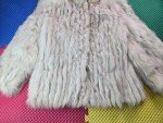 Vintage Arctic White Silver Fox Fur Jacket, Size 12