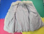 Vintage Arctic White Silver Fox Fur Jacket, Size 12