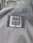 Vintage Arctic White Silver Fox Fur Jacket, Size 12