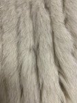 Scandinavian Blue Fox Fur Coat with Pockets
