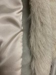 Scandinavian Blue Fox Fur Coat with Pockets