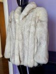 Women's Silver Fox Fur Luxury Coat Jacket