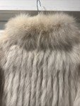 Authentic Blue Fox Fur Jacket by SAGA FOX