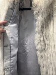 Authentic Blue Fox Fur Jacket by SAGA FOX