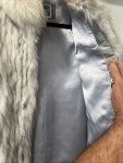 Authentic Blue Fox Fur Jacket by SAGA FOX