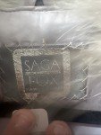 Authentic Blue Fox Fur Jacket by SAGA FOX