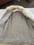 Saga Fox Blue/White Fur Coat Jacket Size S