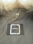 Saga Fox Blue/White Fur Coat Jacket Size S
