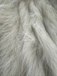 Saga Fox Blue/White Fur Coat Jacket Size S