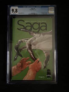 SAGA #2 CGC 9.8 White Pages Comic