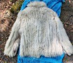 Silver Tag Fox Fur Coat Size L