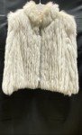 White Fox Fur Coat for Women - Medium Size