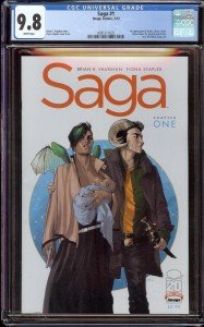 Saga #1 CGC 9.8 - First Appearance of Alana & Hazel