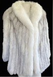 White Fox Fur Coat - Vintage Mob Wife Style