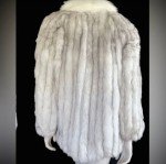 White Fox Fur Coat - Vintage Mob Wife Style