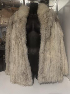 Vintage Scandinavian Fox Fur Coat by Saga