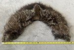 Brown Faux Fur Hood Trim in Saga Style