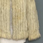 Vintage Saga Fox Fur Jacket for Women - Ivory Beige