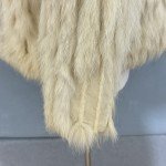 Vintage Saga Fox Fur Jacket for Women - Ivory Beige