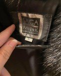 Saga Mink Black Fur Vest - Size L