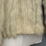 Vintage Saga Fox Fur Jacket for Women - Ivory Beige