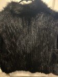Saga Mink Black Fur Vest - Size L