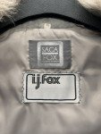 Light Grey Fox Fur Coat for Women, Size 12