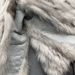 Light Grey Fox Fur Coat for Women, Size 12