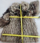 Saga Fox Real Fur Coat with Silver Pockets