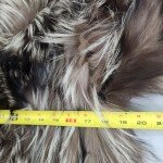 Saga Fox Real Fur Coat with Silver Pockets