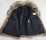 Saga Fox Real Fur Coat with Silver Pockets