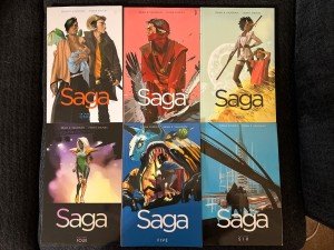 Saga Image Comics Volumes 1-8 by Vaughan & Staples
