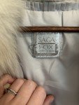 Luxury Silver White Fox Fur Coat for Parties