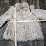 Elegant Blue Fox Fur Coat - Size 10