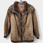 80s Demi-Buff Male Mink Corduroy Jacket