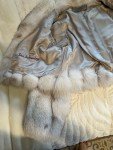 Fox Fur Coat with Matching Headband Accessory