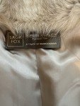 Fox Fur Coat with Matching Headband Accessory