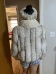 Fox Fur Coat with Matching Headband Accessory