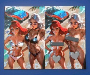 Mary Jane & Black Cat Swimsuit Cosplay Set