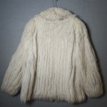 Blue Fox Fur Coat - Size 14