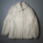 Blue Fox Fur Coat - Size 14