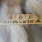 Blue Fox Fur Coat - Size 14