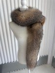 Genuine Fox Fur Shawl Wrap with Velvet Lining