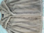 LEAFGREN Silver Mink Women's Fur Coat Size XXL