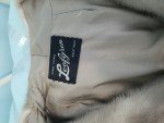 LEAFGREN Silver Mink Women's Fur Coat Size XXL