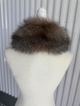 Genuine Fox Fur Shawl Wrap with Velvet Lining
