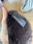 Genuine Fox Fur Shawl Wrap with Velvet Lining